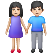 Mujer And Hombre Holding Hands: Tono De Piel Claro para Samsung One UI 8.5