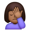 Mujer Con La Mano En La Frente: Tono De Piel Oscuro Medio para Samsung One UI 8.5