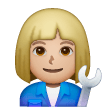 Woman Mechanic: Medium-Light Skin Tone for Samsung One UI 8.5