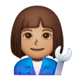 Woman Mechanic: Medium Skin Tone for Samsung One UI 8.5