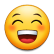 Rosto Contente Com Olhos Sorridentes