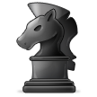 Cavalo de Xadrez Preto