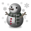 Boneco de neve preto
