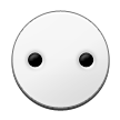 Círculo Branco com Dois Pontos
