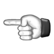 Indicador Branco Apontando Para A Esquerda