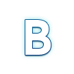 Symbol wskaźnika regionalnego Litera B