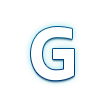 Symbol wskaźnika regionalnego Litera G