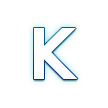Symbol wskaźnika regionalnego Litera K