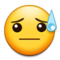 وجه بعرق بارد