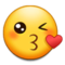 وجه يرسل قبلة