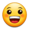 وجه بابتسامة عريضة