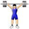 شخص يرفع أثقال