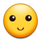 وجه بابتسامة بسيطة