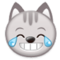 Rosto De Gato Com Lágrimas De Alegria Rosto De Gato Com Lágrimas De Alegria