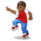 Homem Dançando: Tom de Pele Médio-Escuro Homem Dançando: Tom de Pele Médio-Escuro