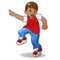 Homem Dançando: Tom de Pele Médio Homem Dançando: Tom de Pele Médio