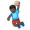 Pessoa Jogando Handebol: Tom de Pele Escuro Pessoa Jogando Handebol: Tom de Pele Escuro