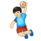 Pessoa Jogando Handebol: Tom de Pele Claro Pessoa Jogando Handebol: Tom de Pele Claro