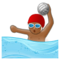 Pessoa Jogando Polo Aquático: Tom de Pele Médio-Escuro Pessoa Jogando Polo Aquático: Tom de Pele Médio-Escuro