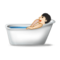 Pessoa Tomando Banho: Tom de Pele Claro Pessoa Tomando Banho: Tom de Pele Claro