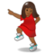 Mulher Dançando: Tom de Pele Médio-Escuro Mulher Dançando: Tom de Pele Médio-Escuro