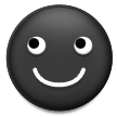 Faccina sorridente nera Faccina sorridente nera