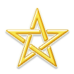 Pentagramma intrecciato destrorso Pentagramma intrecciato destrorso