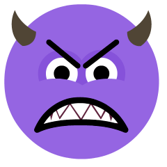 Angry Face with Horns