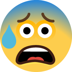 Anxious Face with Sweat
