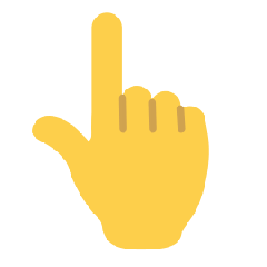 Backhand Index Pointing Up