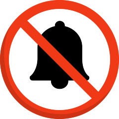 Bell with Slash