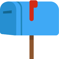 Closed Mailbox with Raised Flag