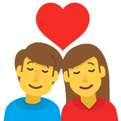 Couple with Heart: Woman, Man