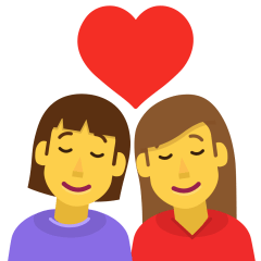 Couple with Heart: Woman, Woman