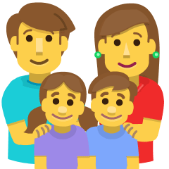 Family: Man, Woman, Girl, Boy