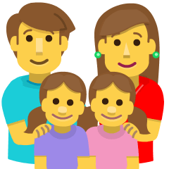Family: Man, Woman, Girl, Girl