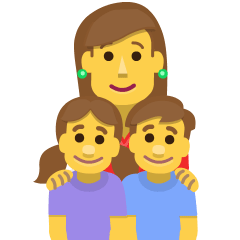 Family: Woman, Girl, Boy