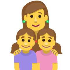 Family: Woman, Girl, Girl