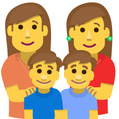 Family: Woman, Woman, Boy, Boy