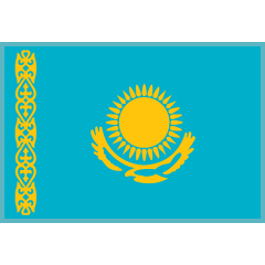 Flag: Kazakhstan