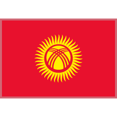 Flag: Kyrgyzstan
