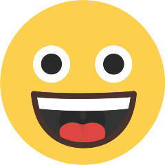 Широко улыбается с большими глазами для Skype Emoticons 1.2