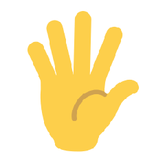Hand with Fingers Splayed