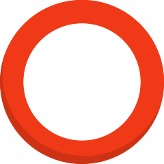 Hollow Red Circle