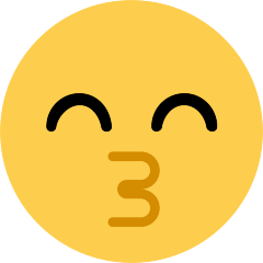 Kissing Face with Smiling Eyes