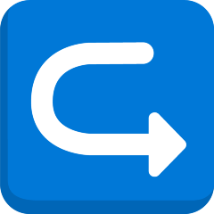 Left Arrow Curving Right