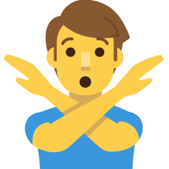 Man Gesturing No