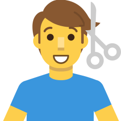 Man Getting Haircut