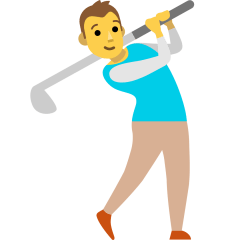 Man Golfing