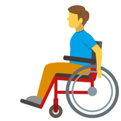 Man in Manual Wheelchair